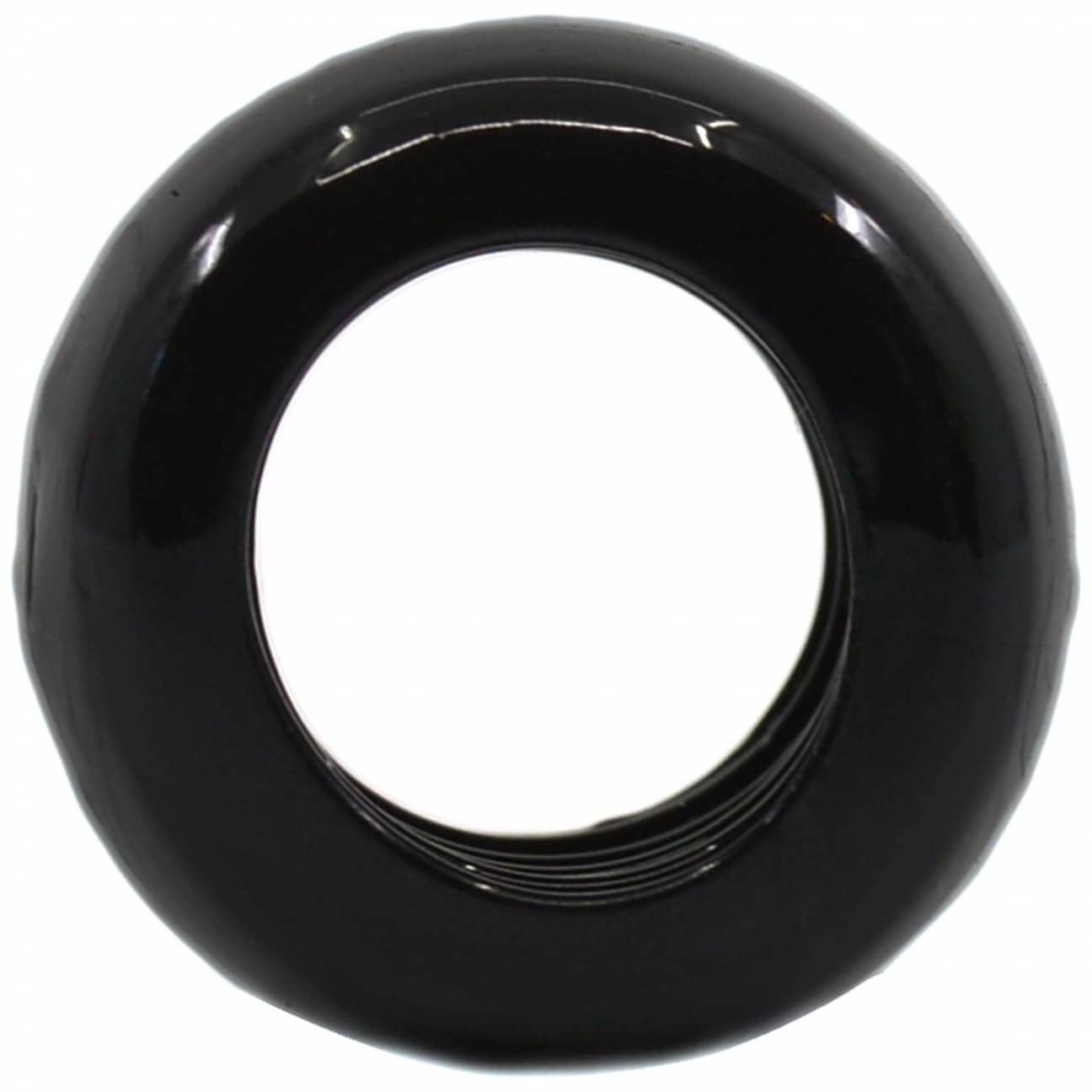 1TPR Cock Ring in matte black on white background