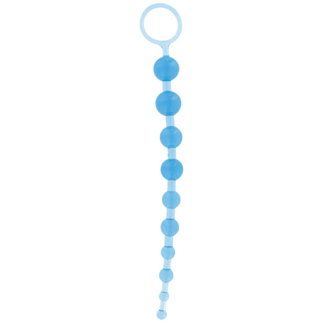 Anal Dildo Oriental Jelly Butt Beads Blue full product view