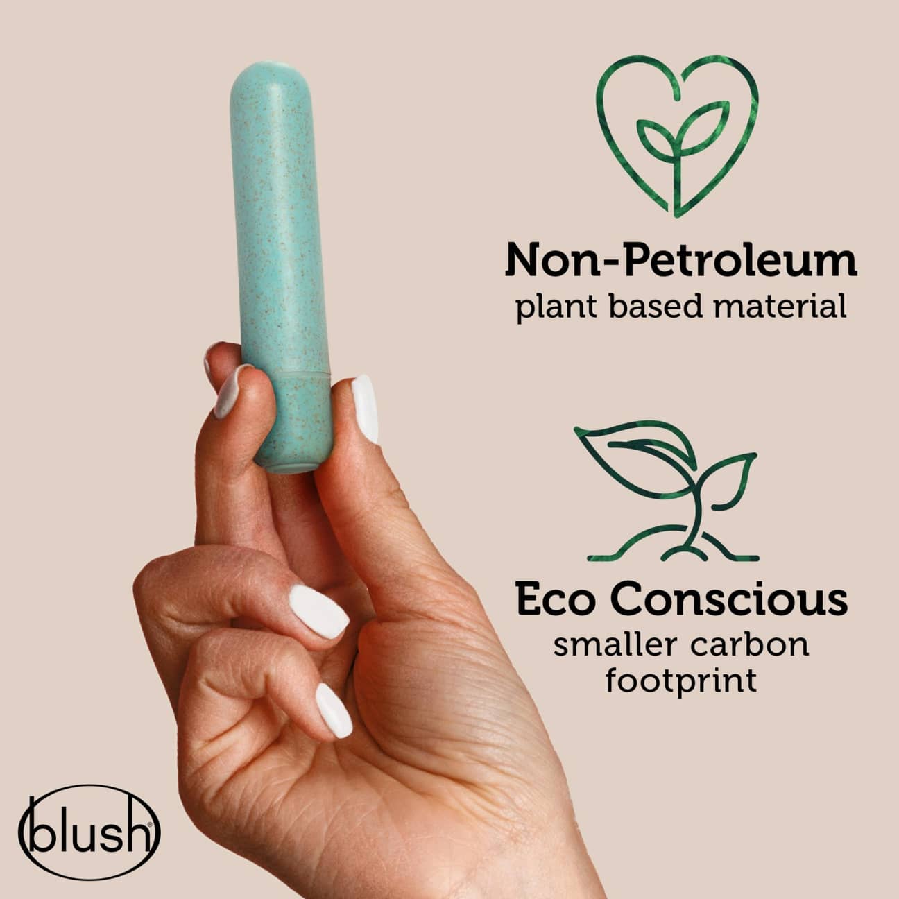 Gaia Eco Bullet Aqua – side angle showing compact bullet shape
