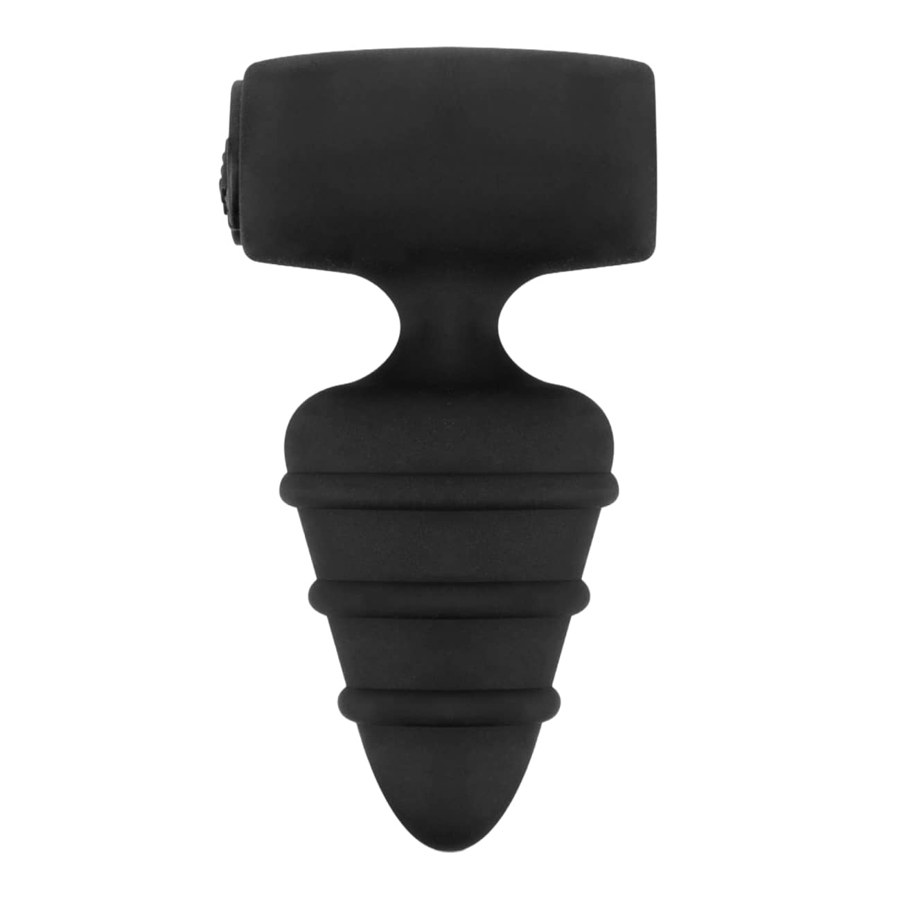 Love in the Pocket Vibro Love Plug Black – side profile