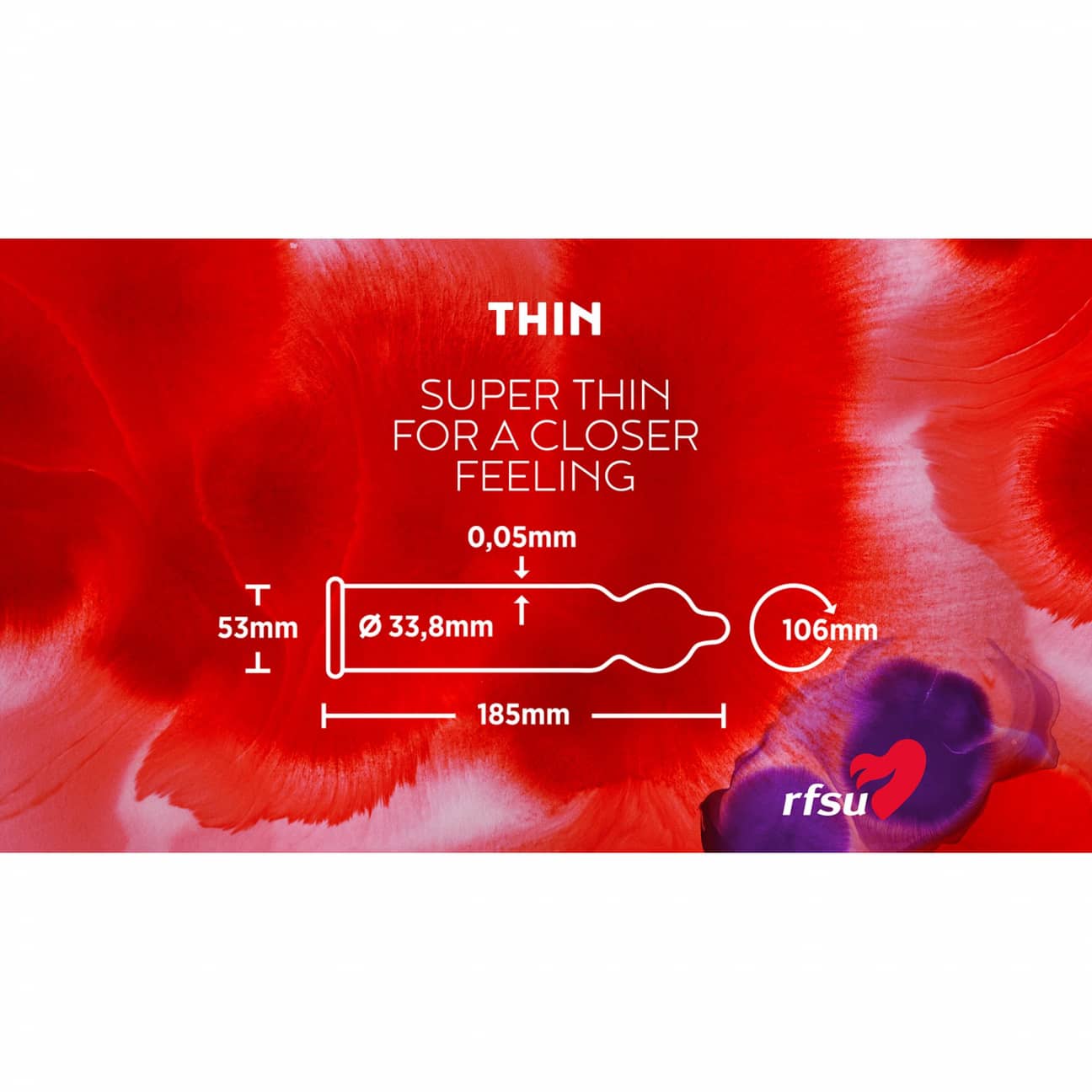 RFSU Thin individual condom wrapper